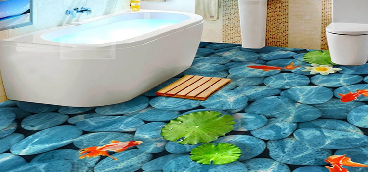 Baird luxury bathroom vinyl flooring